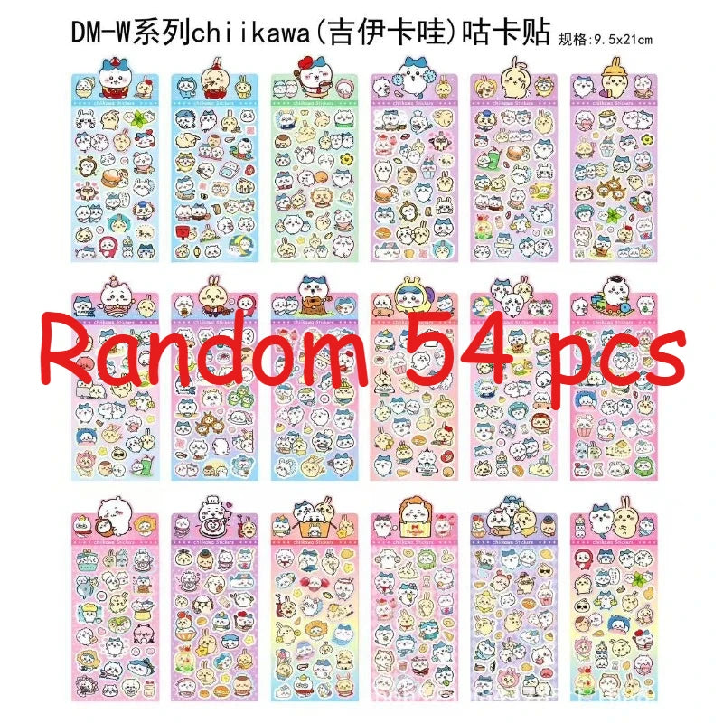 Kawaii Chiikawa Laser Stickers, Cartoon Animal Decals for Laptop, Binder & Kids Crafts