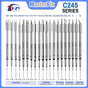 New Arrivals hzy C245 Soldering Iron Tips 773/774/710/912/766/931 Universal T245 Handle for Soldering Station Phone Repair Tools