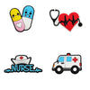Hot Sales New Arrivals Cute Doctor Nurse Shoe Charms for Crocs Accessories Decoration Shoe Clog Pin Adult Party Gifts