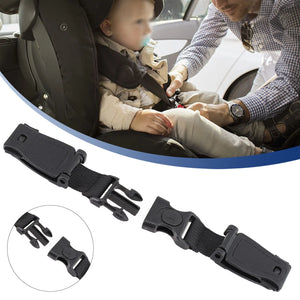 1pc Car Baby Safety Seats Strap Belt Child Harness Chest Clip Safe Buckle Black ABS Webbing Seat Belt Accessories Car Accessorie