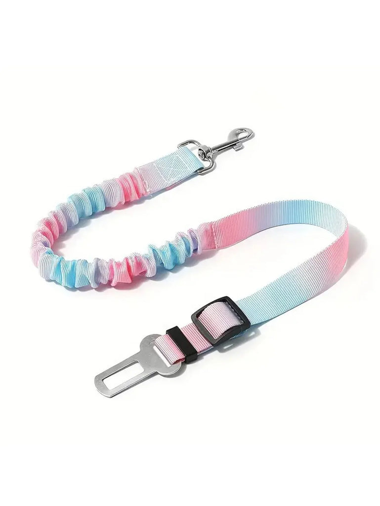 Car Safety Buckle Rope.The Gradient Colored Traction Rope Can Be Adjusted in Length.Suitable for Various Car Models and Pet Dogs