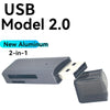 2-in-1 Multi Functional USB 3.0 Card ReaderMicro SD TFMemoryCardReaderUSBFlashDrive CardreaderAdapter For PCLaptops Accessories