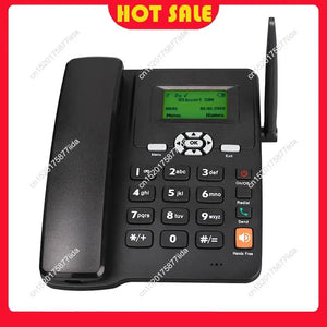 Hot Deal-Cordless Phone Desktop Telephone Support GSM 850/1800/1900MHZ Dual SIM Card 2G Fixed Phone With Antenna Radio EU Plug