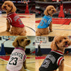 1pcs Mesh Breathable Dog Clothes Schnauzer Teddy Sport Large Dog Jersey Basketball Clothing Puppy T-Shirts Summer Pet Cat Shirts