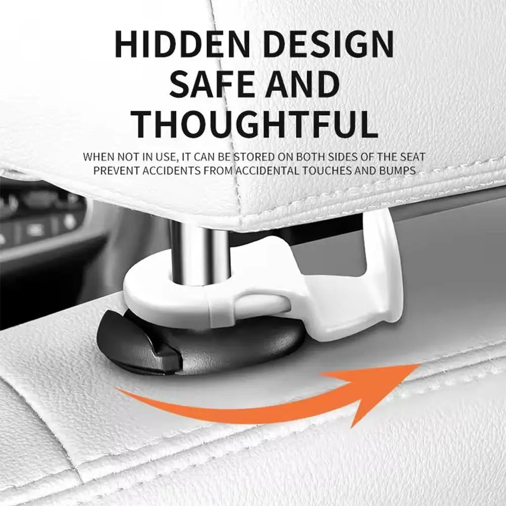 2PCS Car Back Seat Hook Car Interior Organizer Accessories 20KG Heavy Duty For Grocery Bag Car Headrest Hanger