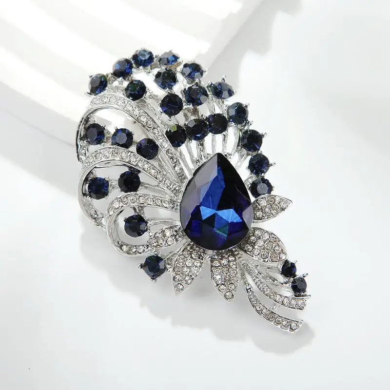For Women Clothing Coat Jewelry Accessories Gifts Fashion Delicate Crystal Flower Brooch