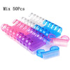 20Pcs/50Pcs Cleaning Brushes For Nail Manicure Small Plastic Brushes Dead Skin Remover Powder Remover Cleaner  Pedicure Tools