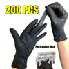 Disposable Latex Gloves Black Waterproof Non-Medical for Kitchen, Cleaning, Dishwashing, Cooking, Automotive, Craft Use