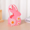 Easter Bunny Basket Kids Candy Tote Bag Soft Felt Gift Storage Basket 2026 Easter Party Decoration Egg Hunt Game Props