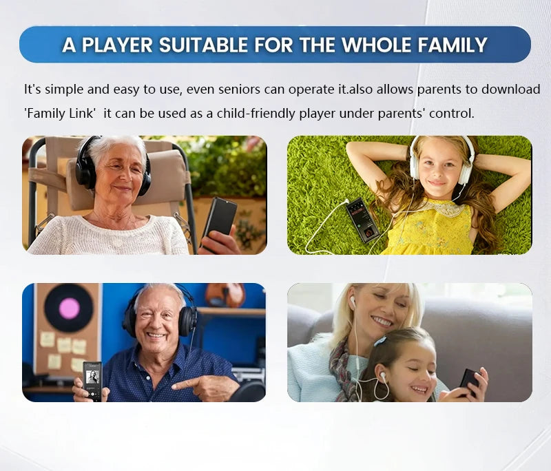 3.99 Inch (3GB+16GB) Mp4 Music Player Android 13.0 Portable MP3 Player Bluetooth 5.0 WiFi,FM radio,eBooks,Spotify,Audible