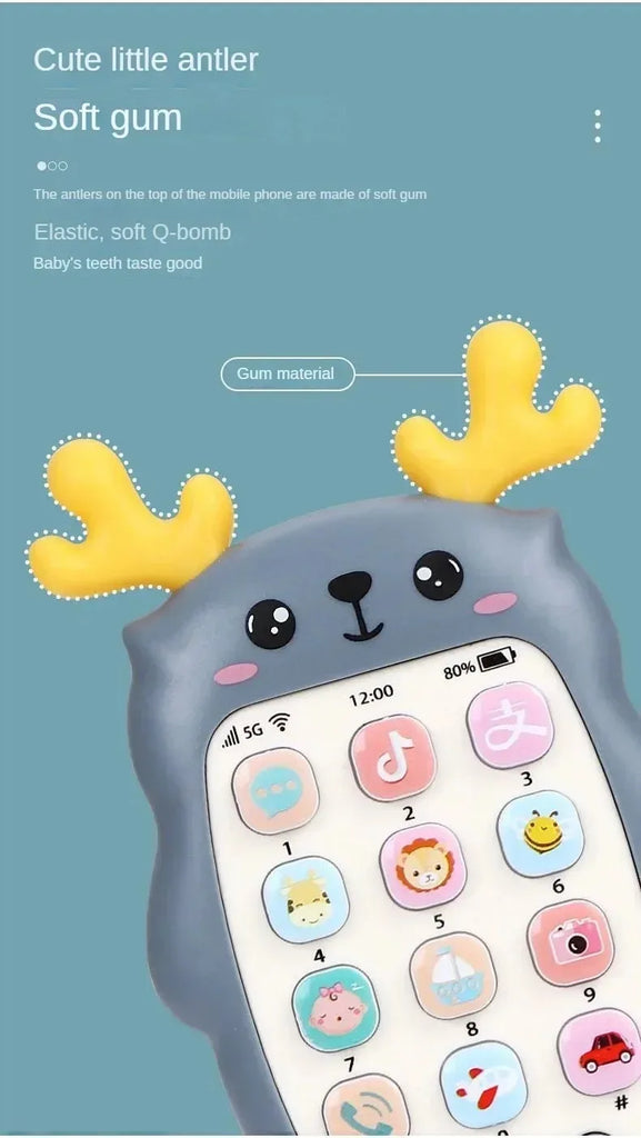Baby Phone Toys Bilingual Telephone#Teether Music*Voice Toy_Early Educational Learning.Machine&Electronic*Children Gift Baby Toy