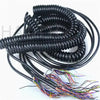 6/7/12/14/15/16/18/19/21/26 Cores Spiral Cable for CNC Electronic Handwheel Spring Wire Cable Manual Pulse Generator 3-4m