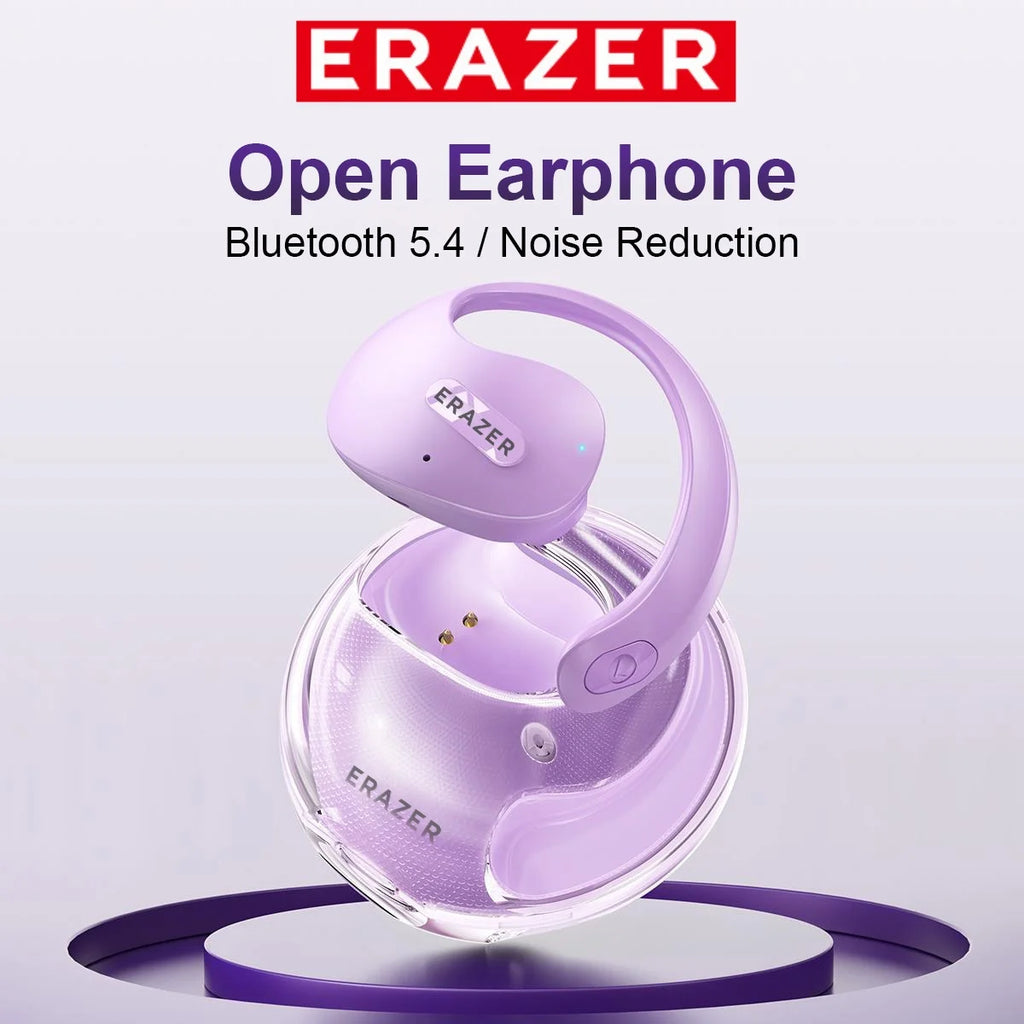 ERAZER X15 pro Bluetooth 5.4 Earphones Sports Wireless Headphones Ear Hook Game Erazer HiFi Earbuds with Mic Headset