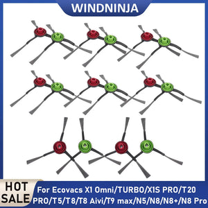Anti-Scratch Side Brushes Parts For Ecovacs T5/T8/T8 Aivi//T9 max/N5/N8/N8+/N8 Pro/X1 OMNI/X1 TURBO/T20 PRO/T10 OMNI Sweep Robot