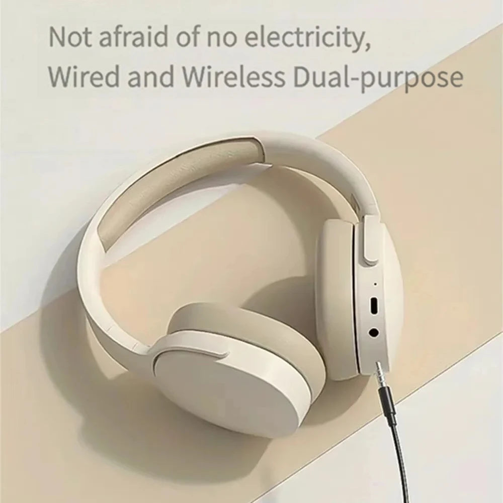 2-in-1 Wired + Wireless Headsets Bluetooth 5.3 Gaming Headphones Low Latency Foldable Noise Reduction Earphones For iPhone