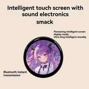 Electronic display badge Smart touch screen electronic Yum two-dimensional electronic badge animation peripheral custom video