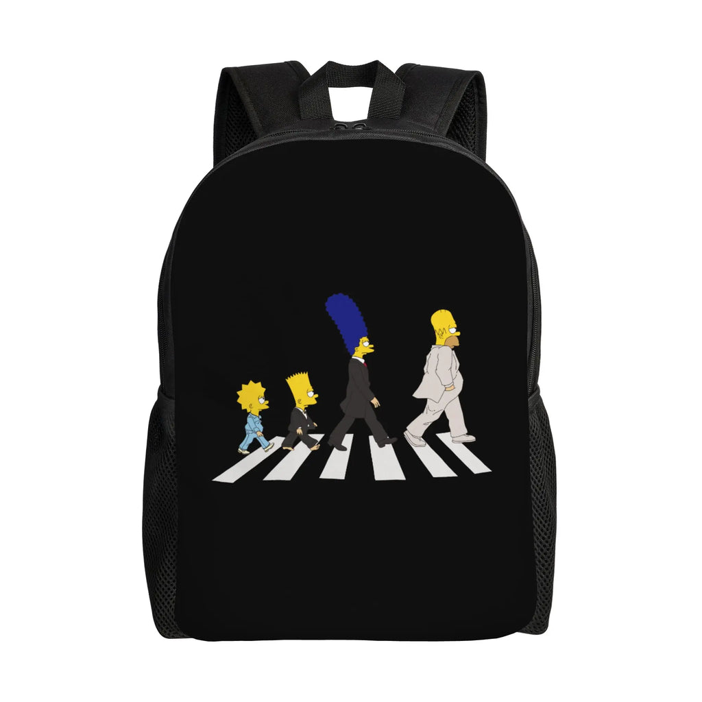 Cartoon The S-Simpsons  Women Backpack Mochila Fashion Children School Bag Laptop Rucksack Kids Large Capacity Travel Rucksack