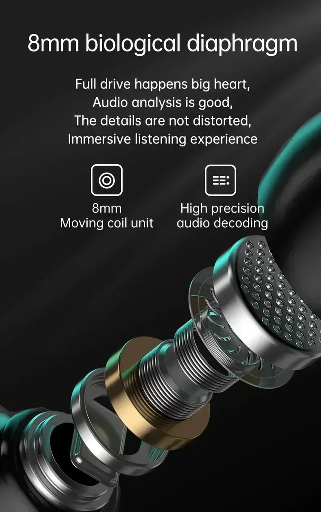 TWS Wireless Headphones Earphones Bluetooth Touch Control Noise Reduction Stereo Waterproof Earbuds Headsets for phones