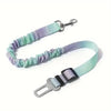 Car Safety Buckle Rope.The Gradient Colored Traction Rope Can Be Adjusted in Length.Suitable for Various Car Models and Pet Dogs