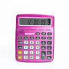 12 Digits Electronic Calculator Dual Power Supply Electronic Calculator Teaching Supplies Office Supplies for School Accounting