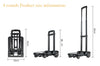 2/4-wheeled small truck with foldable pull rod, portable shopping cart, household grocery cart, small pull cart, luggage cart