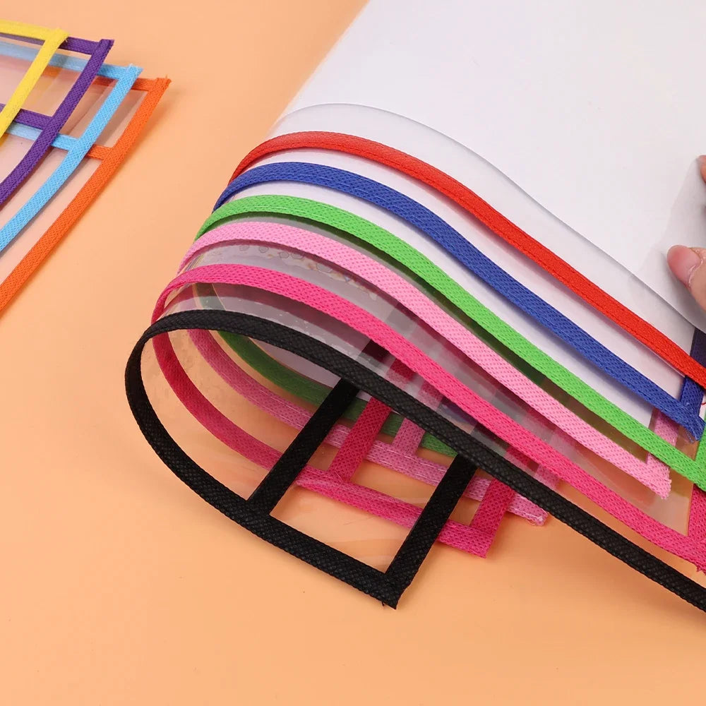 Dry Erase Pockets Reusable File Holder Transparent A4 Folders Kids Teaching Drawing Board Stationary Files Card Storage Supplies