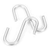 20pcs Metal S Shaped Hooks 30*11mm Silver for Hanging Clothes Handbags Scarfs Kitchen Utensils Closet Door Shelves Storage Hook