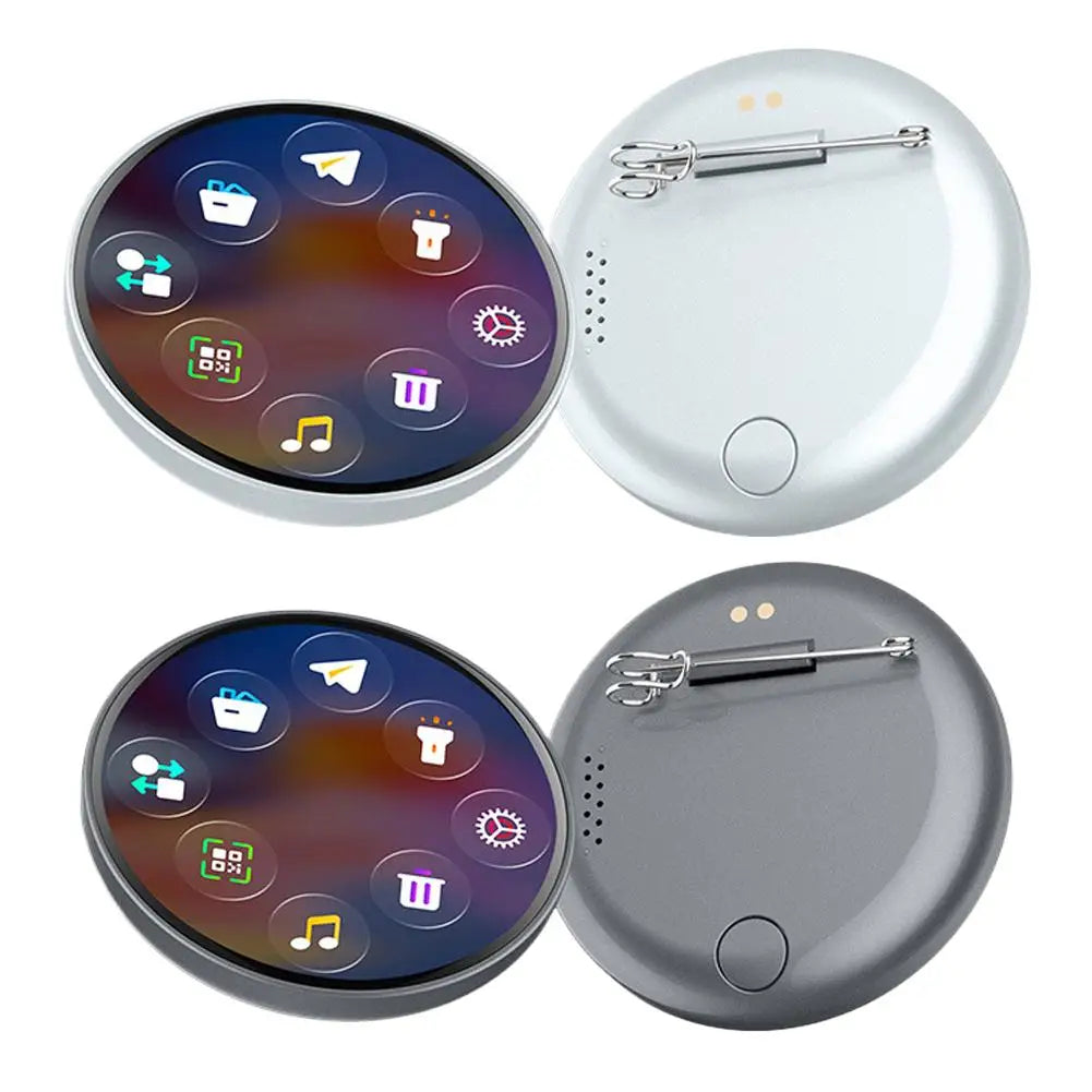 High-end Smart Bluetooth Anime E-Badge Display Touch Screen LED Audible Video Playback Dynamic Gift for Otaku Fans Friends