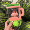 Cartoon Funny Carrot Juicer Plush Toy Drawstring Rotating Plush Carrot/Flower Bag Children Keyrings Toy Pendants Gifts F2X1