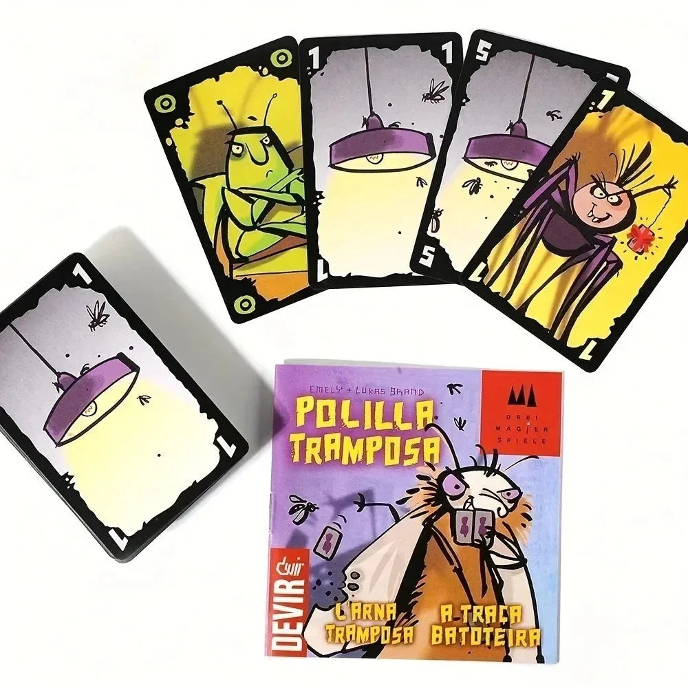 Cheating Moth Spanish Card Game For Adults Children Juegos De Mesa Español Polilla Tramposa Board Games For Family Party Games