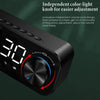 High Volume Bluetooth Speaker Portable Design Clock Function LED Alarm Clock Wireless Connectivity Super Bass
