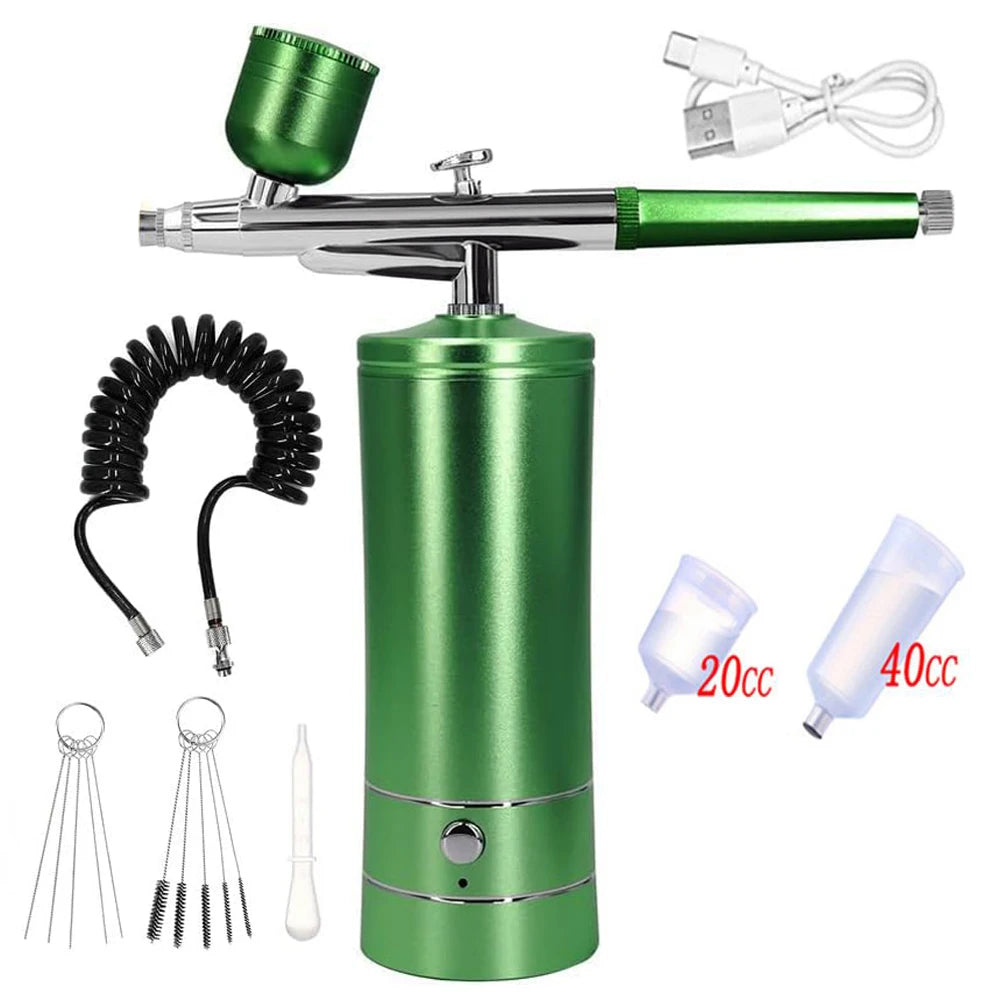 Airbrush Nail with Compressor Portable Air Brush with Compressor For Nails Art Cake Painting Craft Airbrush Nail Art Compressor
