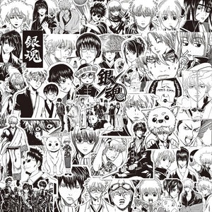 10/30/80pcs Gintama Gintoki Anime Stickers Cartoon Decals DIY Laptop Fridge Car Phone Skateboard Waterproof Sticker Kids Toys