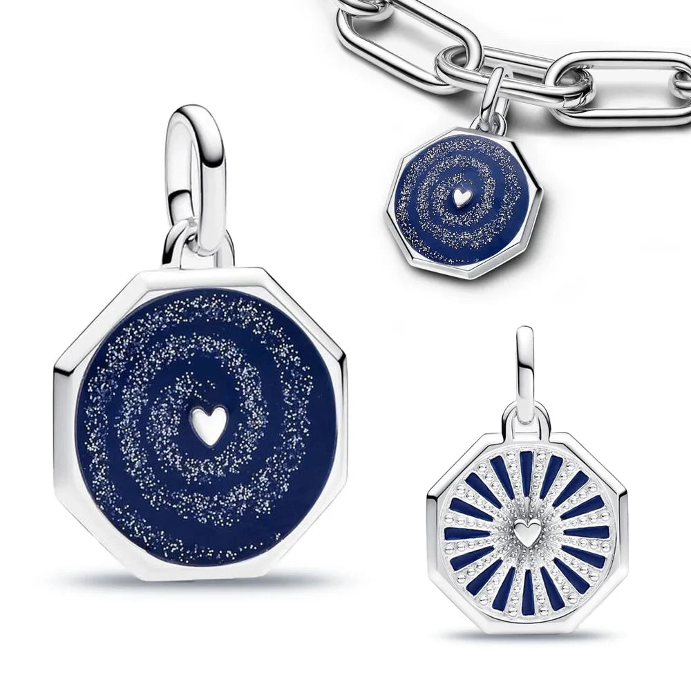 Hot Sale ME Series 925 Sterling Silver Chained Butterfly Turtle  Snake Starry Sky Charm Fit Original Bracelet Dangle Trinket