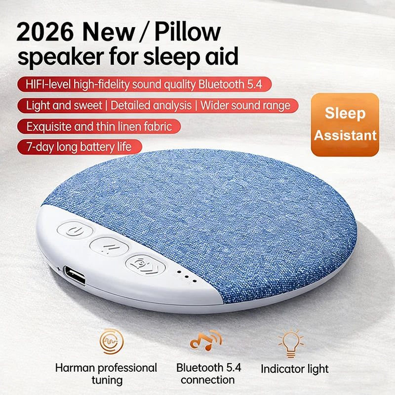 Upgrade Mini Bluetooth Speaker Wireless Bluetooth Connection Pillow Speaker Sleep White Noise Speaker Sleep Aid Sound