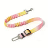 Car Safety Buckle Rope.The Gradient Colored Traction Rope Can Be Adjusted in Length.Suitable for Various Car Models and Pet Dogs
