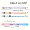 Car Safety Buckle Rope.The Gradient Colored Traction Rope Can Be Adjusted in Length.Suitable for Various Car Models and Pet Dogs