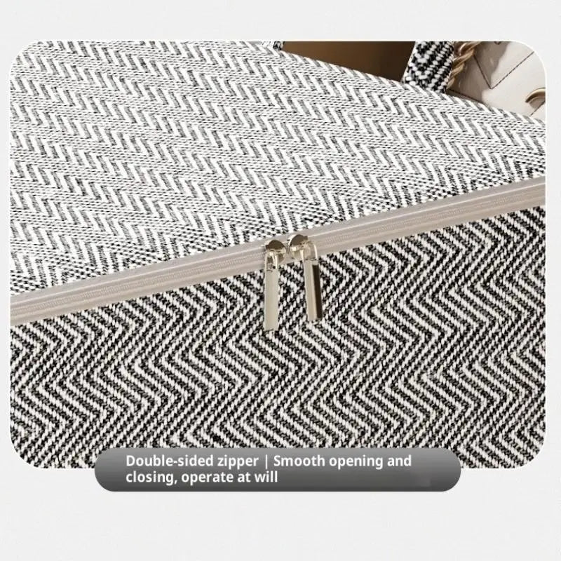 Hot Sale 220L Big Size Clothes Storage Box With Cover Large Laundry Basket Organizer Bag For Baby Foldable