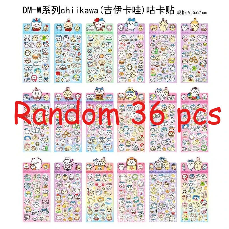 Kawaii Chiikawa Laser Stickers, Cartoon Animal Decals for Laptop, Binder & Kids Crafts
