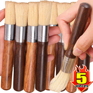 5/1pcs Wooden Coffee Brush Grinder Cleaning Tools Soft Pig Hair Solid Wood Brushes Espresso Machine Cleaner Kitchen Accessories